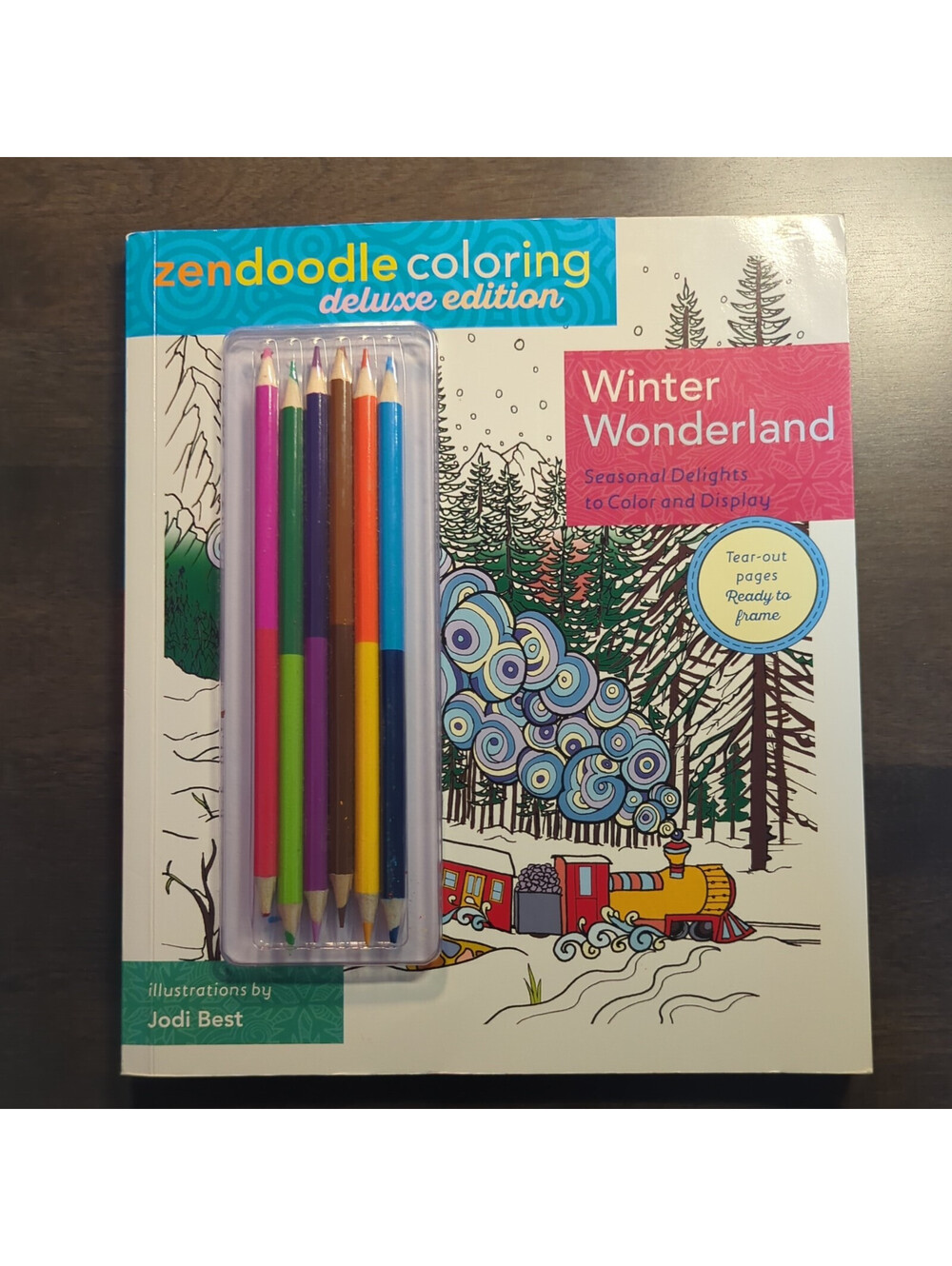 ZENDOODLE COLORING: WINTER WONDERLAND: DELUXE EDITION WITH By Jodi Best **NEW**